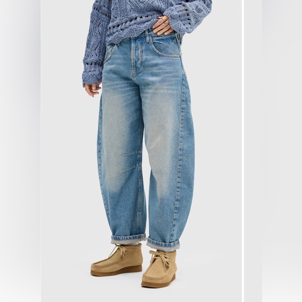 Women's barrel Jeans (light Vintage)